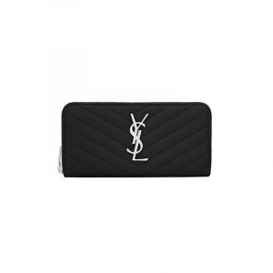 Ysl Monogram Zip Around Wallet