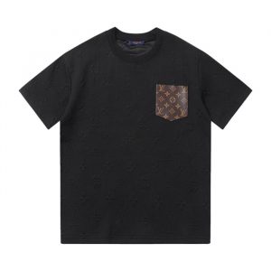 New Jacquard Pocket T-shirt - S, BLACK