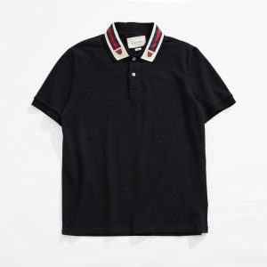Neckline tiger graphic Polo - S, Dark Blue