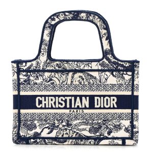 Christian Dior Mini Toile  Book Tote Blue