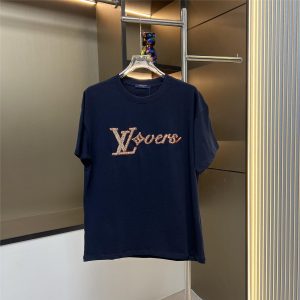 Embroidered Pocket Casual T-Shirt - L, Blue