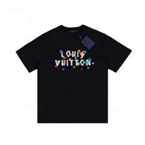 Letter Print T-Shirt - Black, M