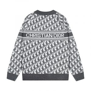 All Over Monogram Jacquard Crew Neck Sweater - S