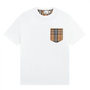 Check Pocket Cotton Loose Fit T-Shirt