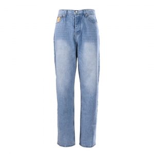 Embroidered Washed Jean - S