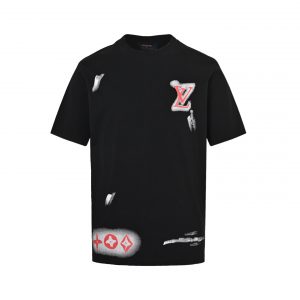 Graffiti print T-shirt - XL, Black