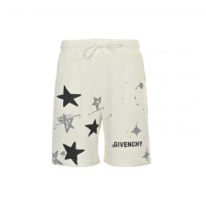 Star print shorts - S, White