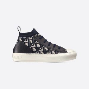 Dior Walk'n'Dior Sneaker Oblique Technical Mesh Deep Blue Kck233Toks56B - 38 Eu 7 Us 24 5 Cm 9 46 In