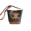 Celine Cuir Triomphe Canvas And Calfskin Celine Print Tan