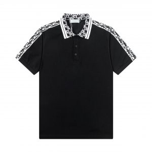 High Quality Lapel Polo Shirt - Black, XL