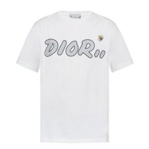 Black X Pink Print T-shirt - White, L
