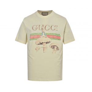 Funny cartoon series printed short sleeves - XL