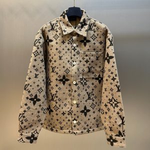 Vintage jacquard wool lapel jacket