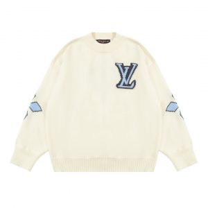 Four-Leaf Clover Sleeve Sweater - White, S