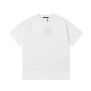 Foam Embossed all-over Printed T-shirt - XL, White