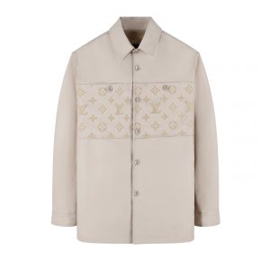 Apricot Denim Flocked Work Jacket
