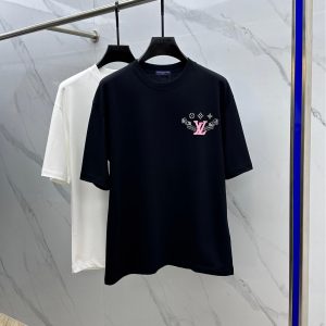 Pink peach blossom T-shirt - XL, Black