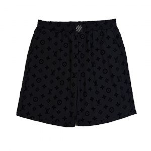 Printed flocked shorts - M