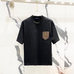 LeatherPocket Lettering T-shirt - Black, S