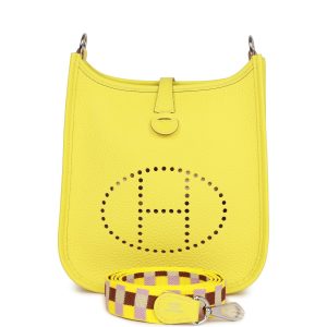 Hermes Evelyne Tpm Lime Clemence Palladium Hardware