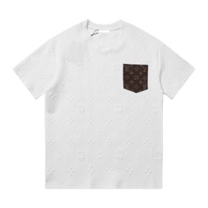 New Jacquard Pocket T-shirt - S, WHITE