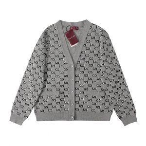 Casual Wool Cardigan - Gray, M