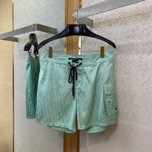 Logo Jacquard Beach Shorts - L, Green