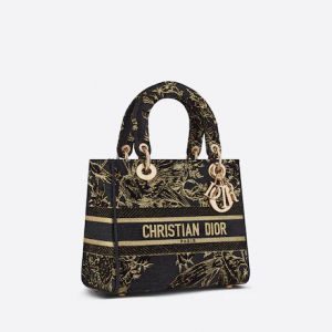 Lady D-Lite Bag Black  Dior  With