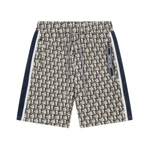 Lettering floral ribbon shorts - S, Dark Khaki