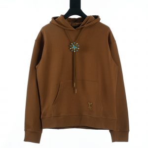 Embellished Cotton Hoodie - S