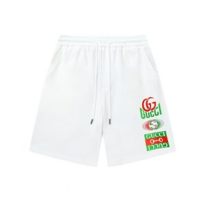Drawstring Casual Lettering Shorts - S, White