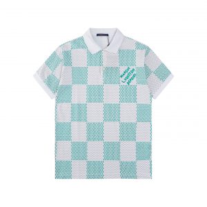 Checkerboard Polo - Green, XXL
