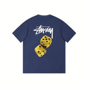 Dice print T-shirt - XL, Dark Blue