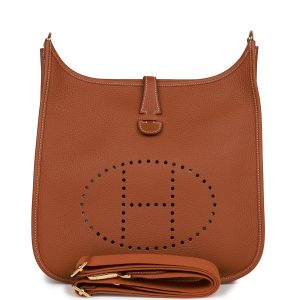 Hermes Evelyne Iii Pm Gold Clemence Gold Hardware