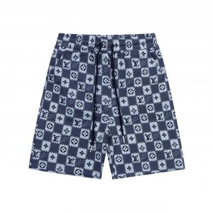 Jacquard Knit Shorts - XL, Blue