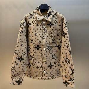 Vintage jacquard wool lapel jacket - L