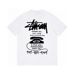 Landline Phone Printed T-Shirt - XL, White