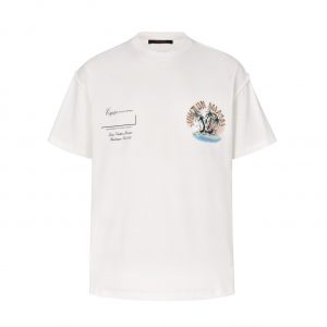 Coconut Tree Print Short Sleeve T-Shirt - L