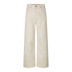 Light Checkerboard Denim Trousers - L