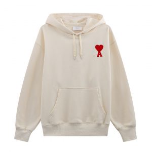 AMl Paris Ami De Coeur hoodie - M, Khaki