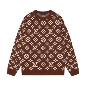 New Autumn And Winter Color Matching Sweater - Brown, L