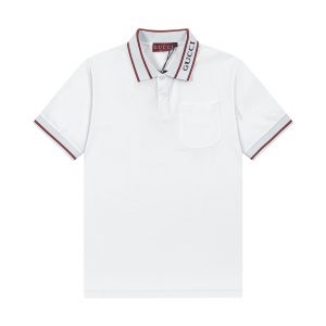 Lettering Short Sleeve Polo - M, White
