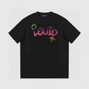 Gradual Change Print T-shirt - Black, M