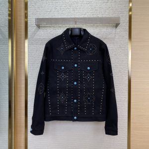 Turquoise Rivet Denim Jacket