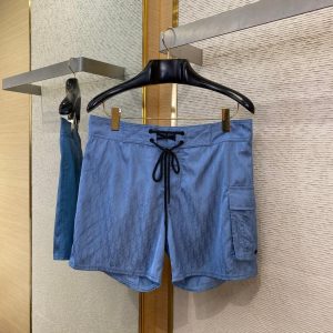 Logo Jacquard Beach Shorts - M, Blue