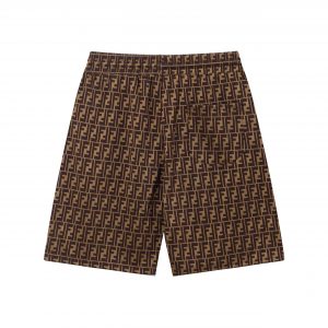 New Full Of Prints Shorts - Coffee, XL