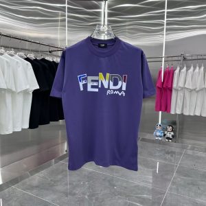 Personalized printed short-sleeved T-shirt - XXL, Purple