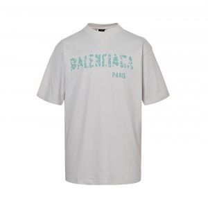 Blurred print crew neck T-shirt - S