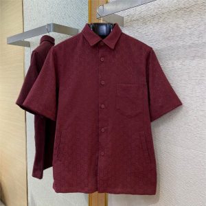 Men's Wool Blend Jacquard Shirt