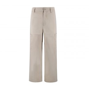 Apricot Flocked Denim Cargo Pants - M